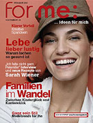 Cover der Zeitschrift "for me"