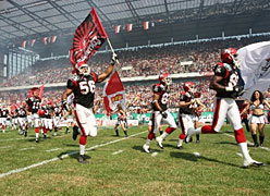 Einlauf der Cologne Centurions