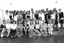 Absolventen des Jahrganges 2006 im Wella Fachstudio